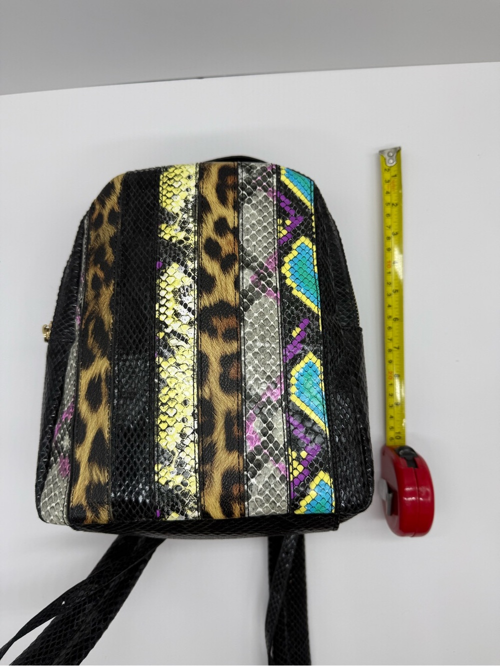 Betsey Johnson Mini Backpack – Mixed Animal Print & Snakeskin Pattern - Picture 4 of 6